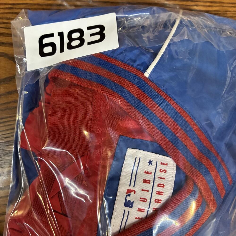 Chicago Cubs Jacket Mens XL Blue Red MLB Baseball Genuine Merchandise Pullover - Picture 10 of 10